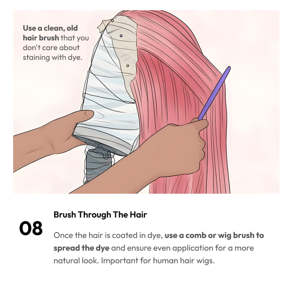 brush through hair