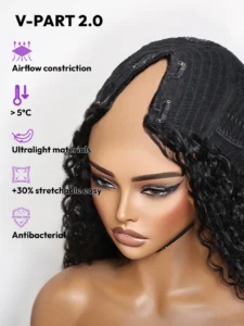 V-part wigs details